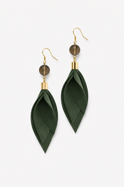 Tulip earrings - green