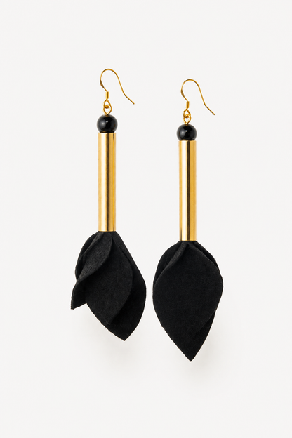 Tulip earrings silver