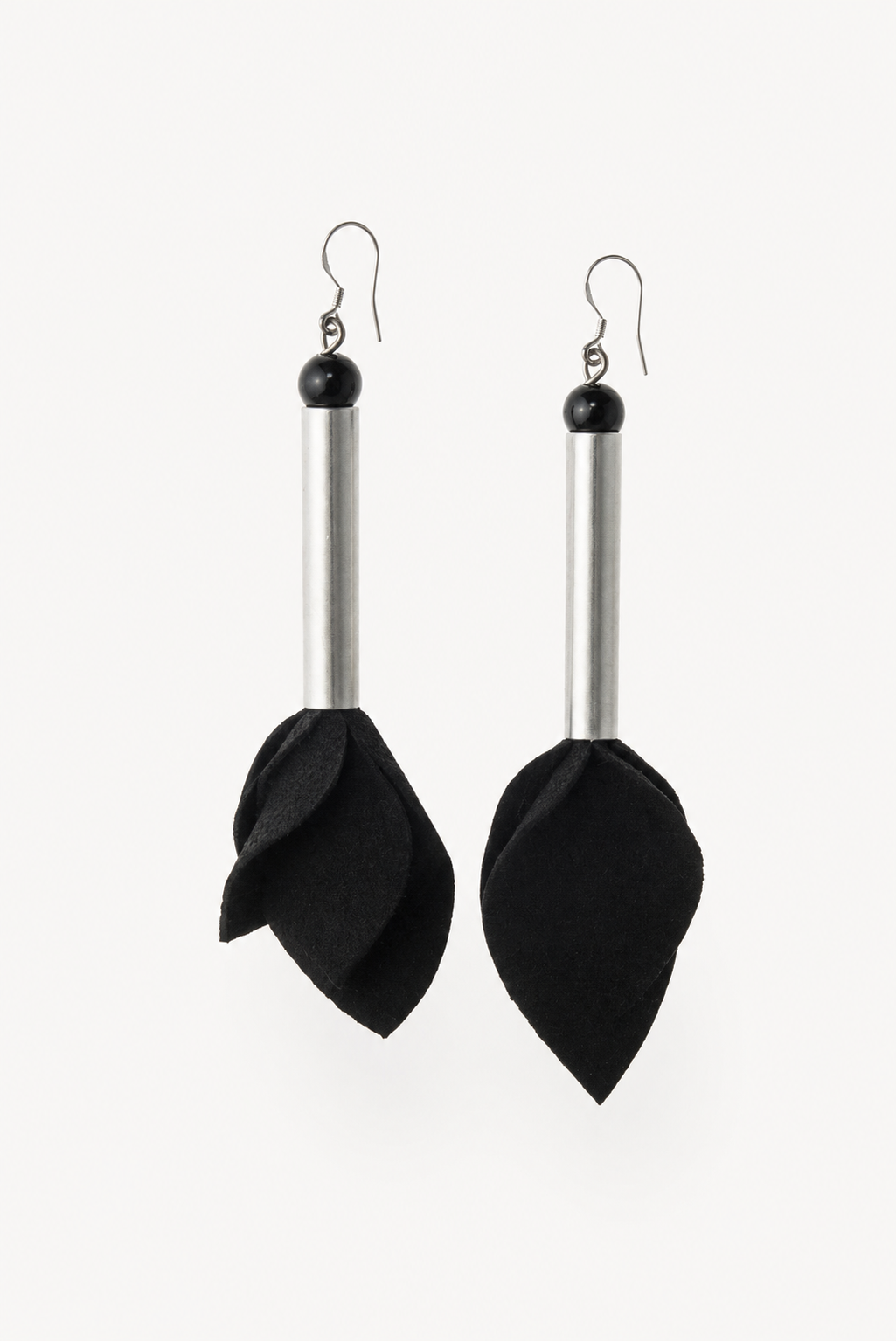 Tulip earrings silver