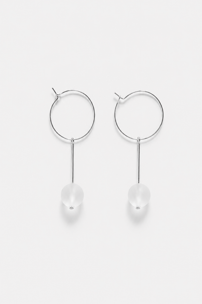 Quartz Drop Earrings