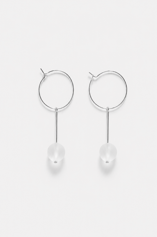 Quartz Drop Earrings
