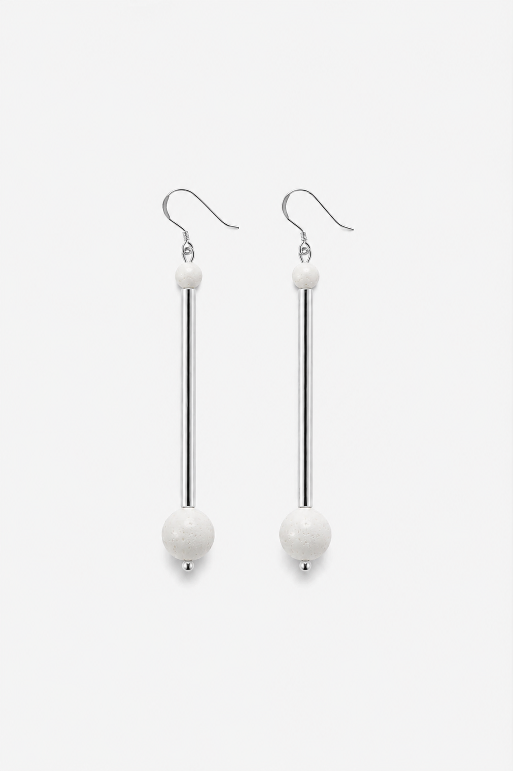 Bellevue earrings white coral 01