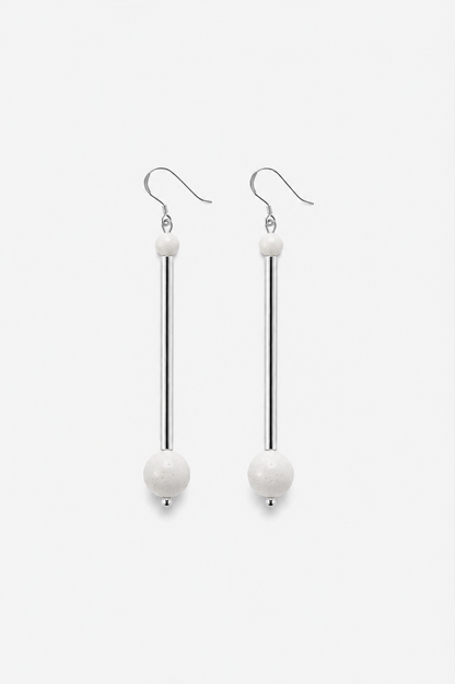 Bellevue earrings white coral 01