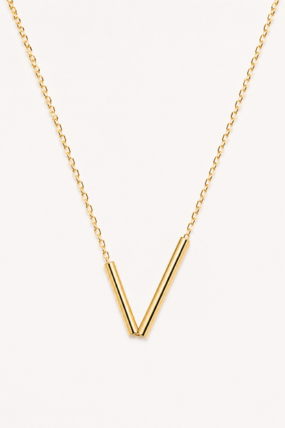 Tubes Necklace Gold