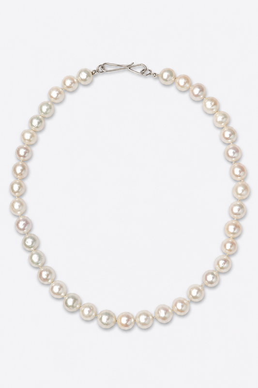 Silk and salt necklace