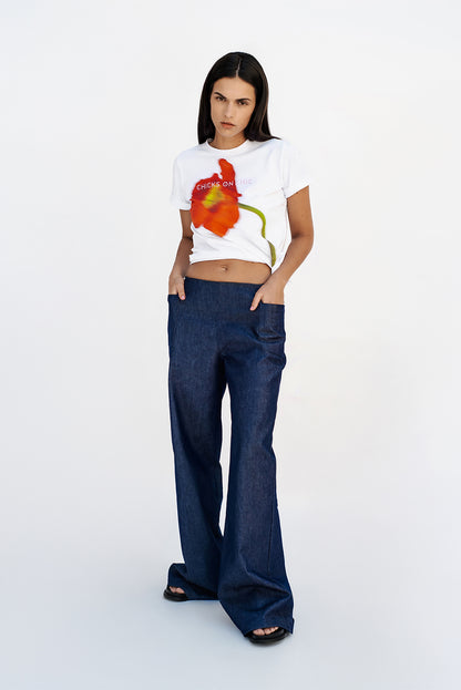 Mid Rise Denim Trousers/PREORDER