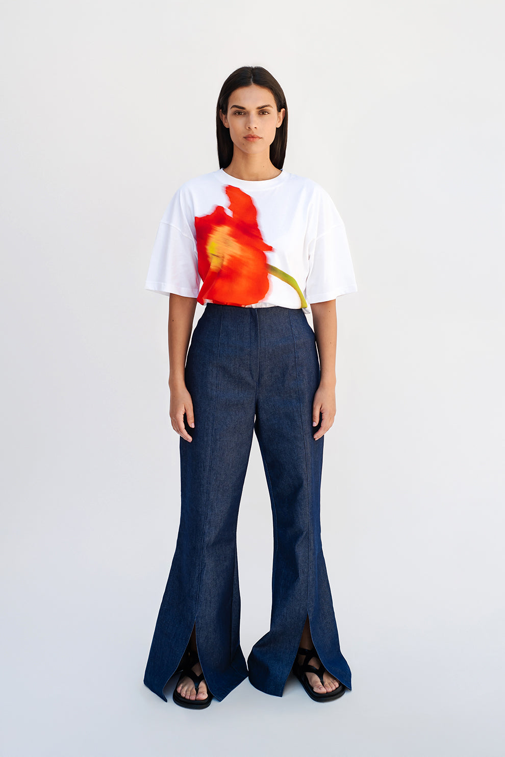 Flare denim pants/PREORDER