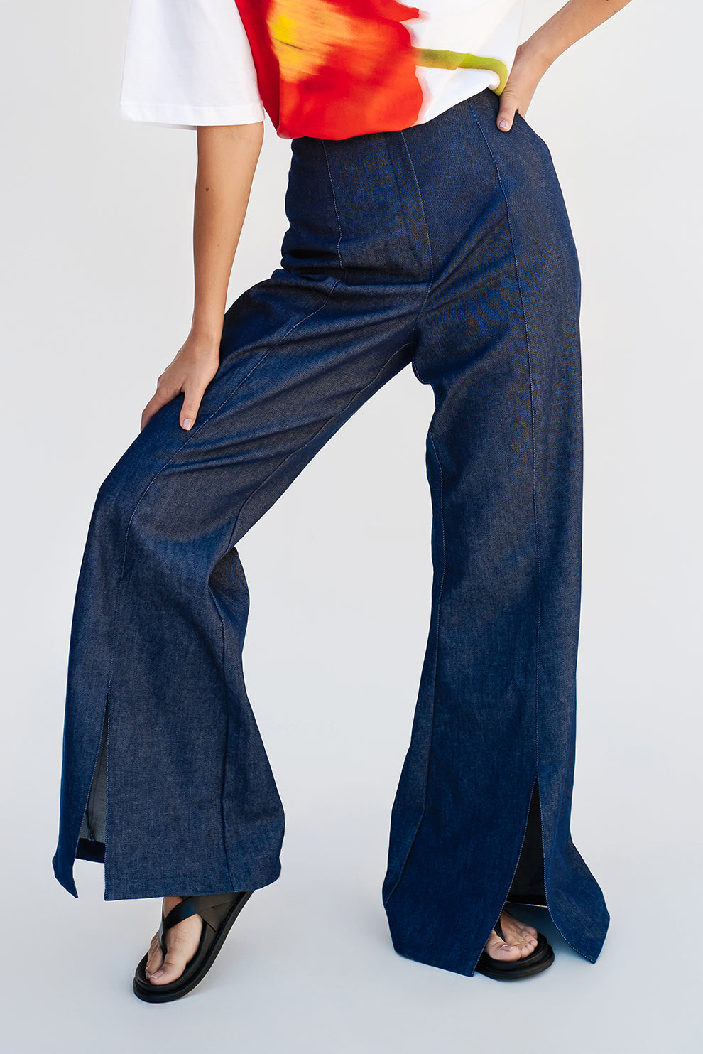 Flare denim pants/PREORDER